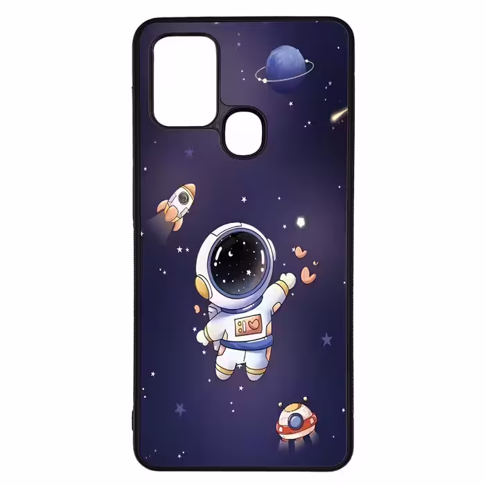 کاور طرح فضانورد کد G-040 مناسب برای گوشی موبایل سامسونگ Galaxy A21s | دیجی قاب دونی