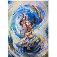 تابلو نقاشی طرح نگارگری مدل افکار