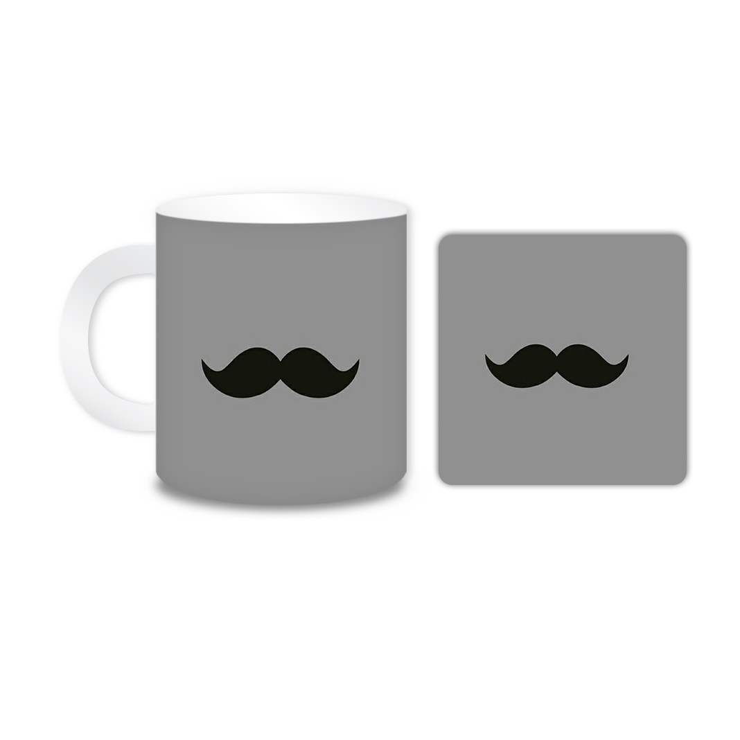 ماگ مدل سبیل کد 223 به همراه زیر لیوانی