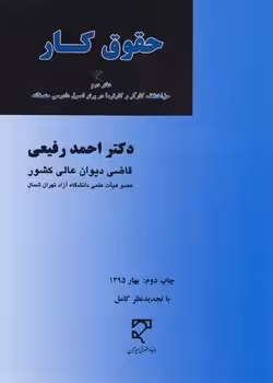 خرید کتاب حقوق کار رفیعی (جلد 2)؛ حل اختلاف کارگر و کارفرما در پرتو اصول دادرسی منصفانه — کتابسرای طه
