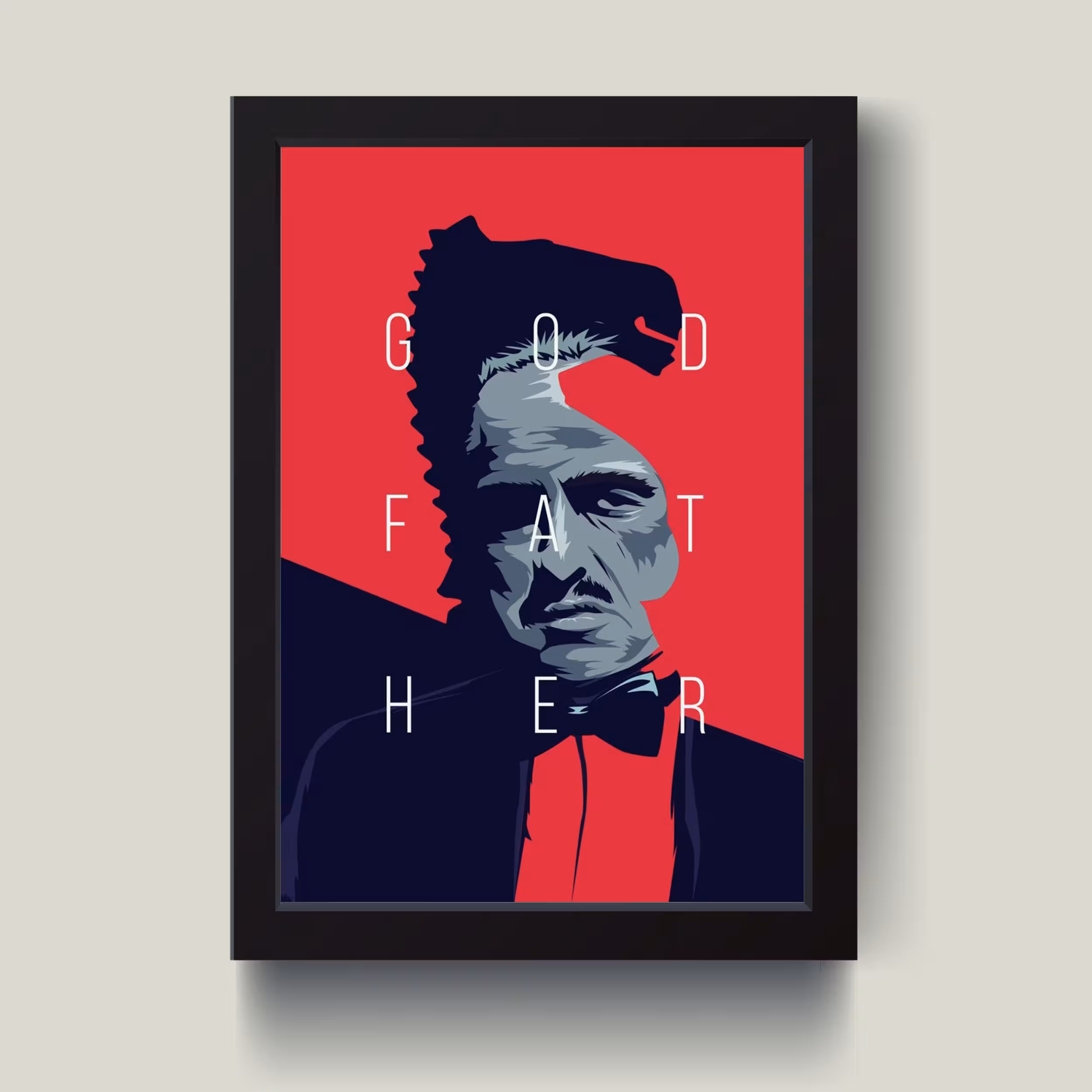 تابلو مدل God father پدرخوانده کد m2595-b