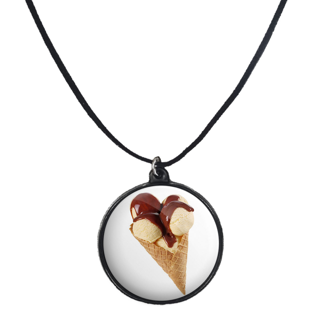 گردنبند پرمانه طرح بستنی کد pmb.29225مدل دو طرفه