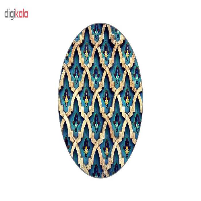 زیر لیوانی لوکسینو مدل کاشی آنتیک کد MRP_1350 بسته 6 عددی