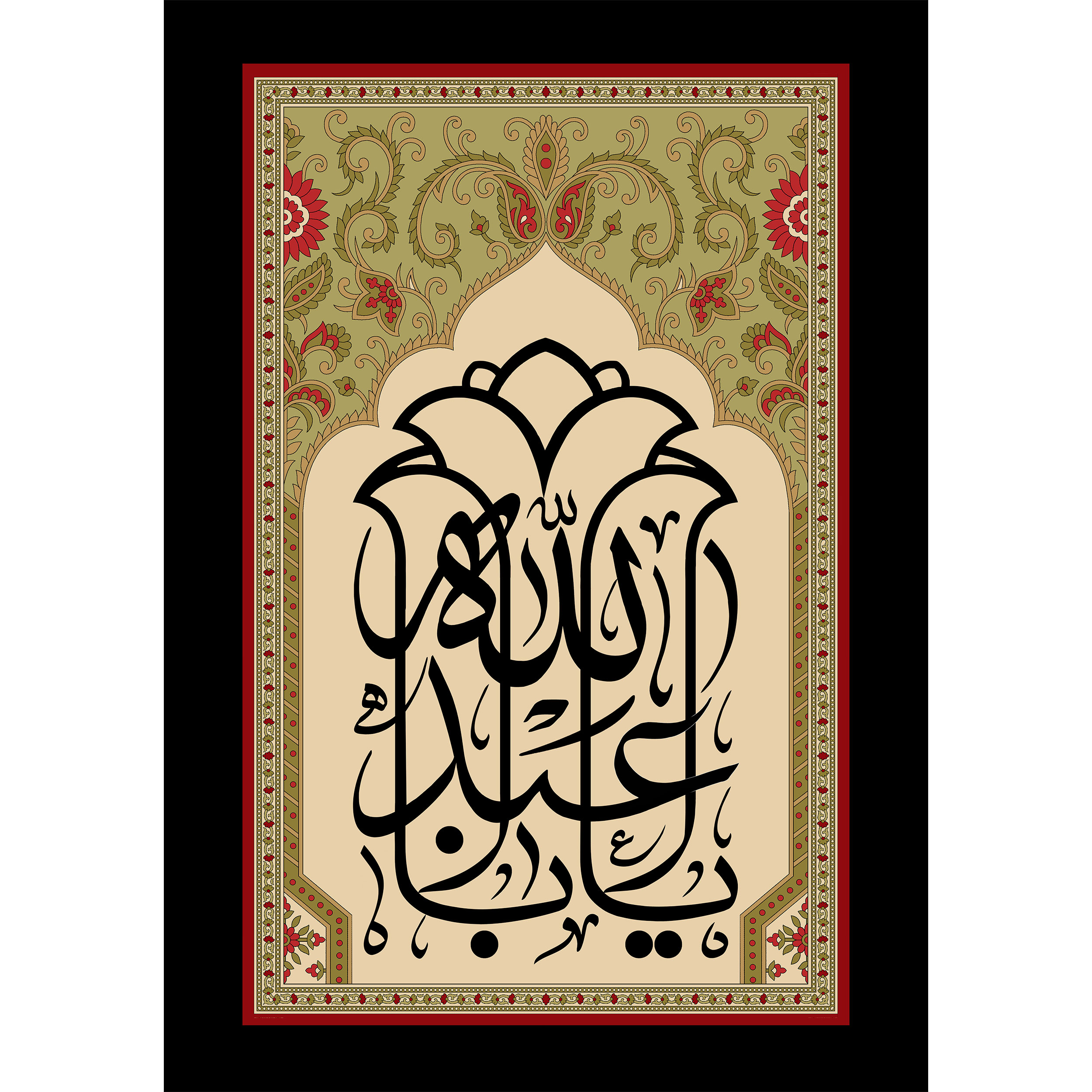 تابلو شاسی طرح یا اباعبدالله حسین مدل T2333