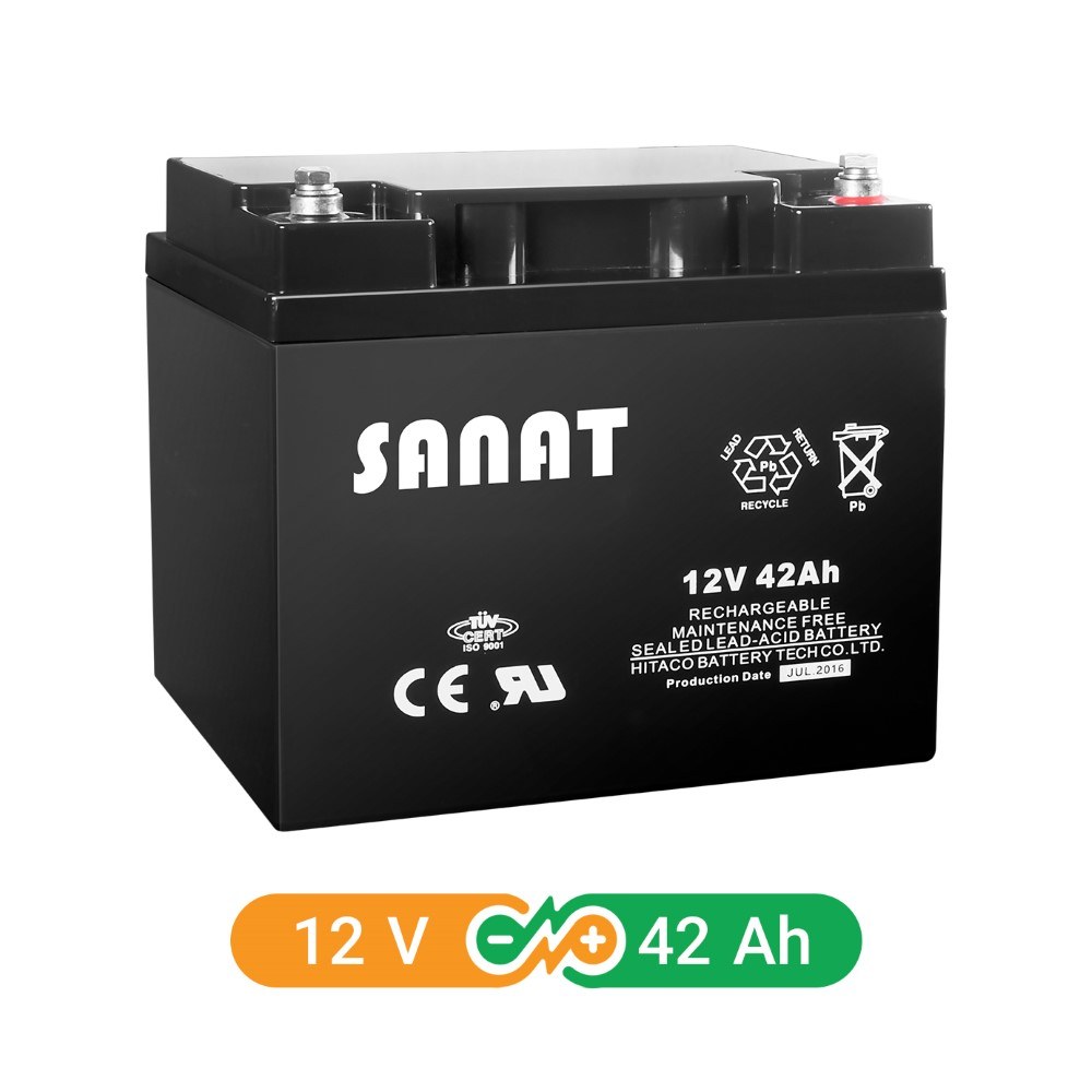 باتری یو پی اس صنعت 12 ولت 42 آمپرساعت