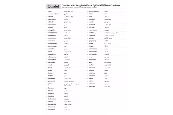 فایل لغات کتاب زبان لزگی 🔬 - کتابخانه مجازی واتیکان