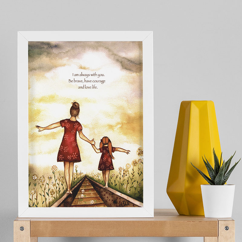 تابلو طرح روز مادر کد YW2106