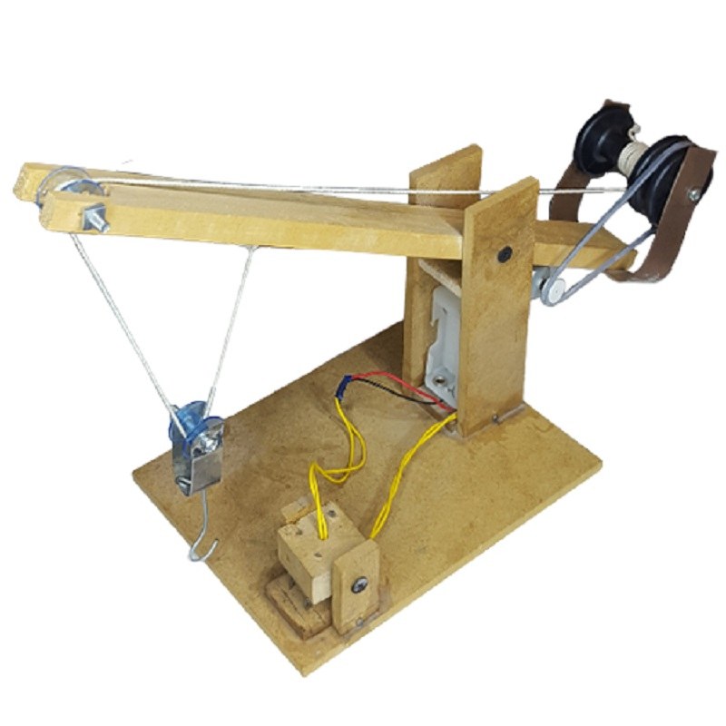 کیت آموزشی مدل کاردستی جرثقیل چوبی 