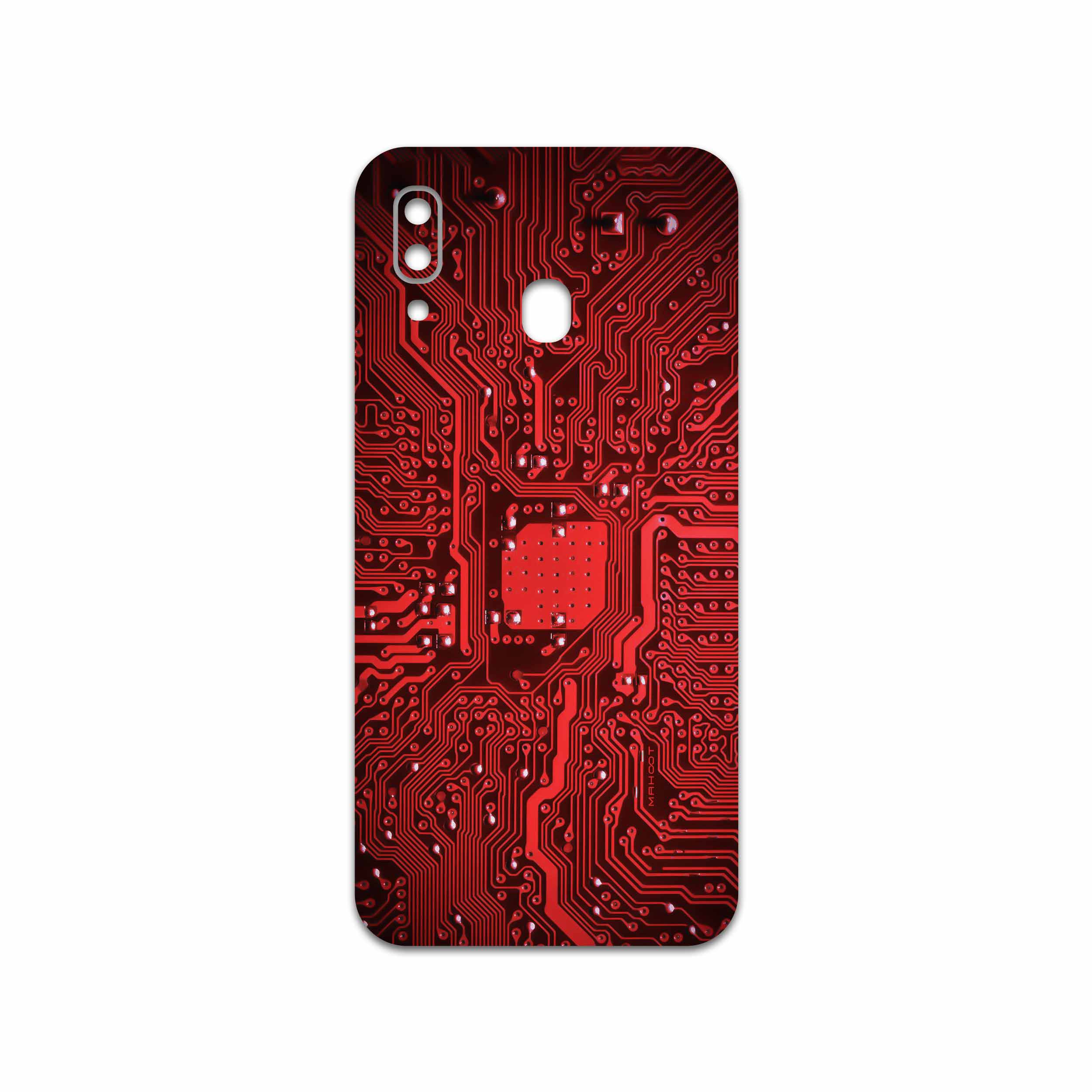 برچسب پوششی ماهوت مدل Red Printed Circuit Board مناسب برای گوشی موبایل سامسونگ Galaxy M10s