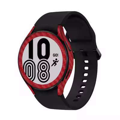برچسب ماهوت طرح Red Fiber مناسب برای ساعت هوشمند سامسونگ Watch4 44mm