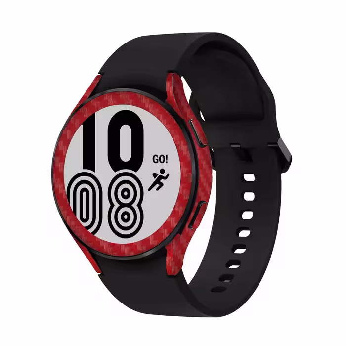برچسب ماهوت طرح Red Fiber مناسب برای ساعت هوشمند سامسونگ Watch4 44mm