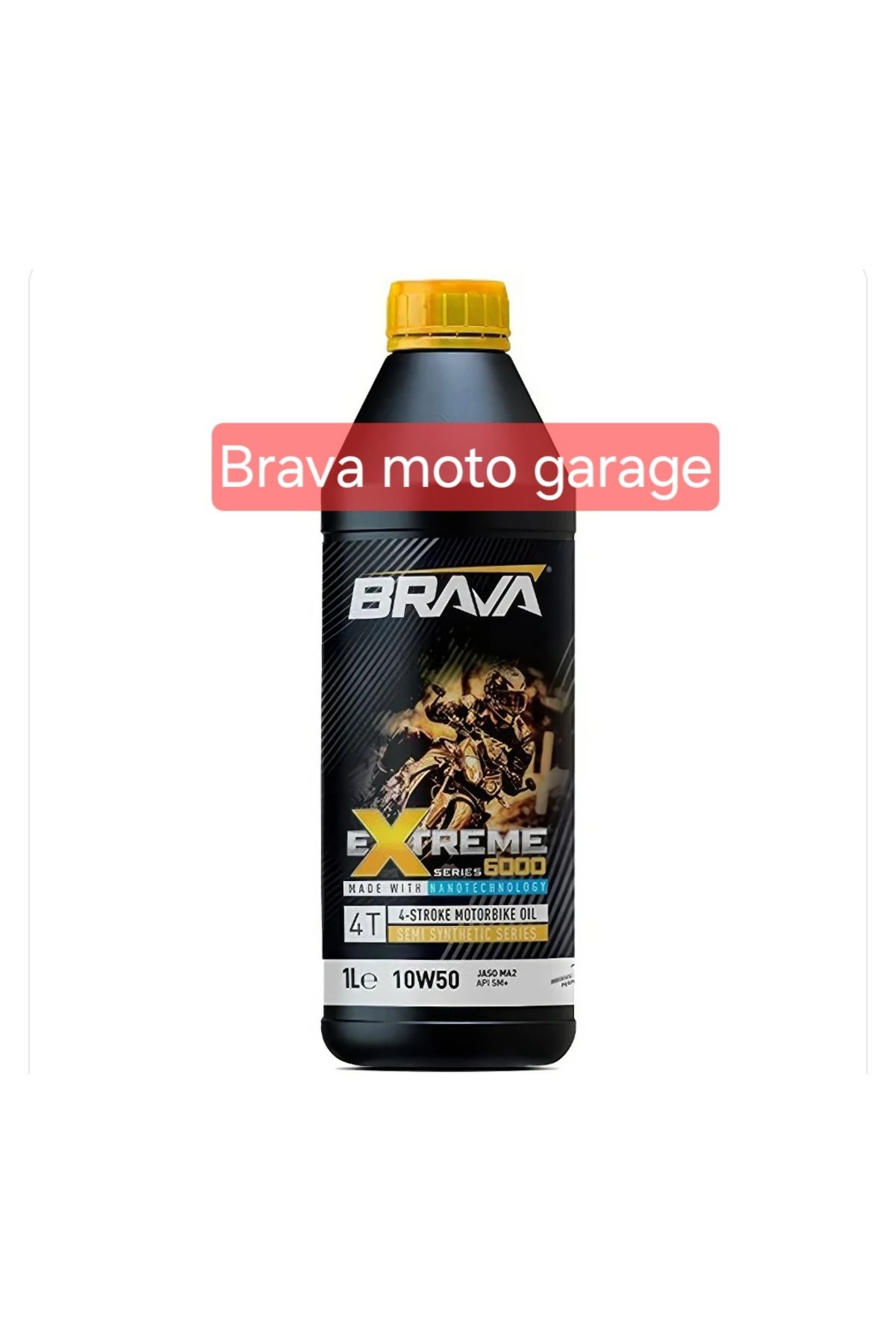 روغن و مکمل موتور افراطی 6000 4T 10W50 اورجینال براوا Brava