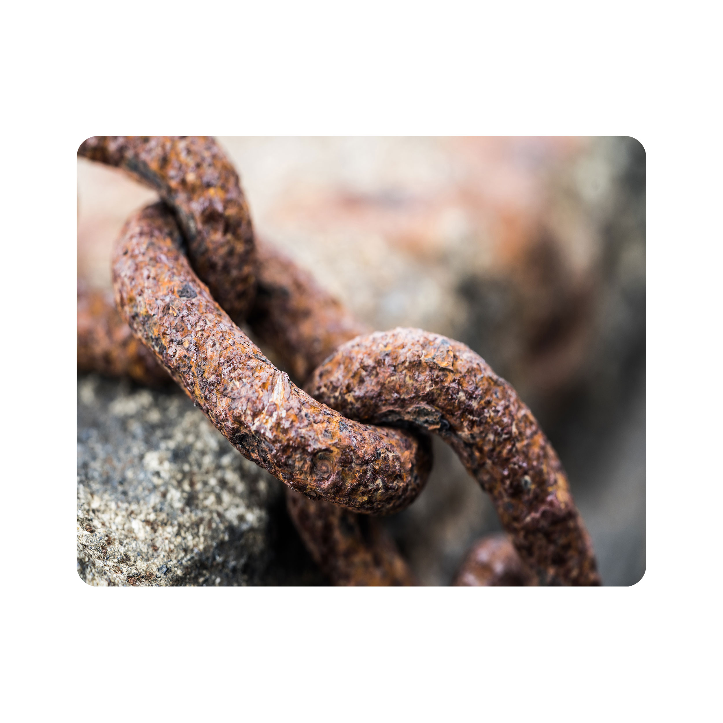 ماوس پد اطلس آبی طرح زنجیر زنگ زده مدل T1872