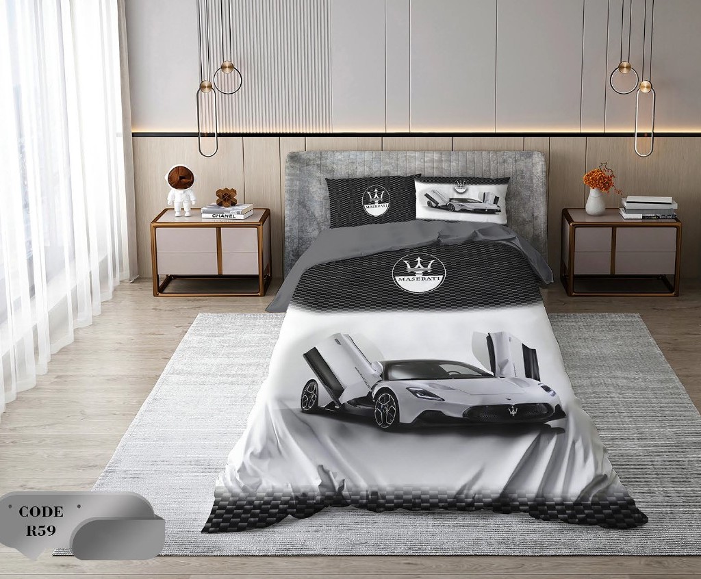 سرویس روتختی 1 نفره 4 تکه ابعاد 1.65 ×2.35 کشدار ضد حساسیت و عرق کد R59 | ست خواب و ست روتختی