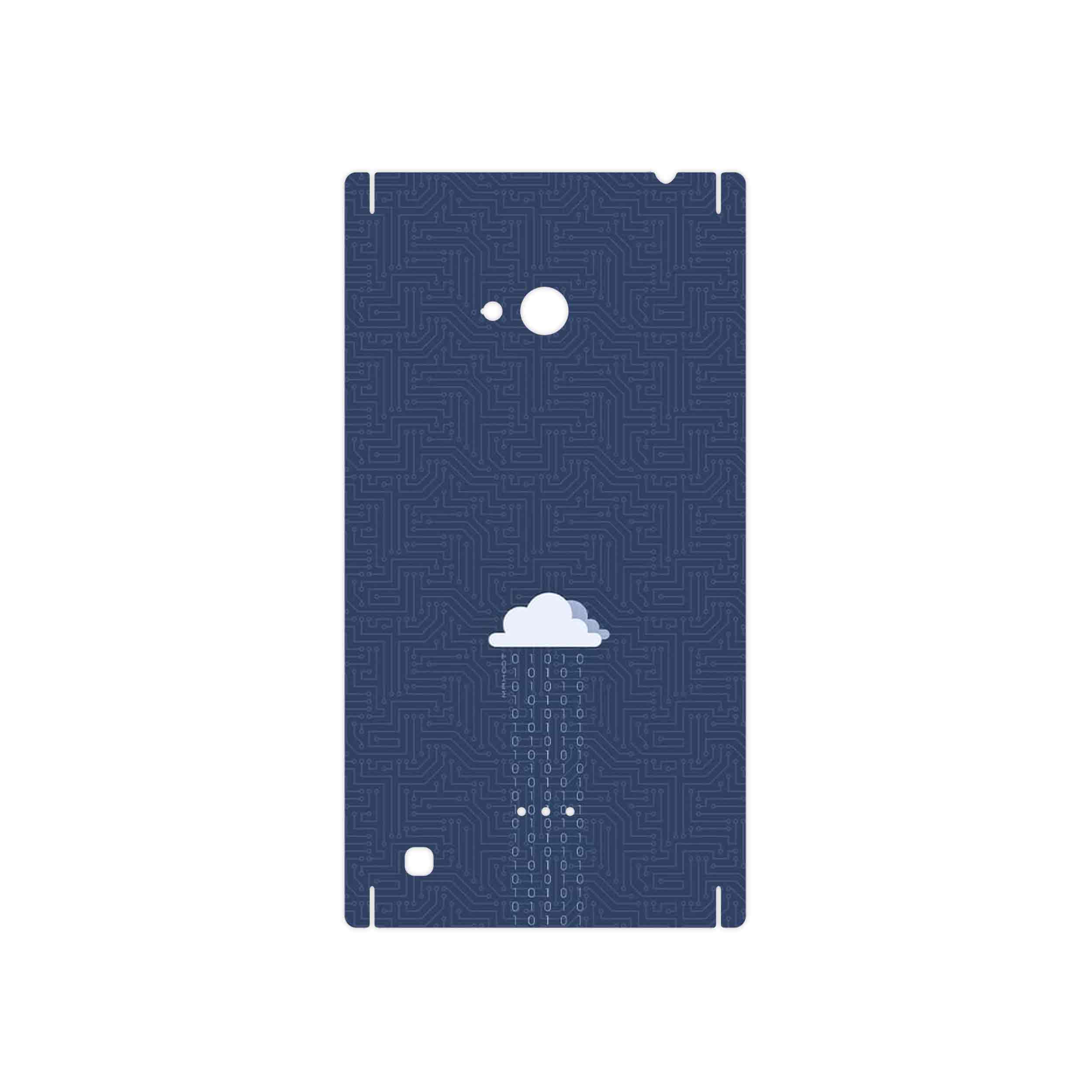 برچسب پوششی ماهوت مدل Minimal Data Cloud مناسب برای گوشی موبایل نوکیا Lumia 720