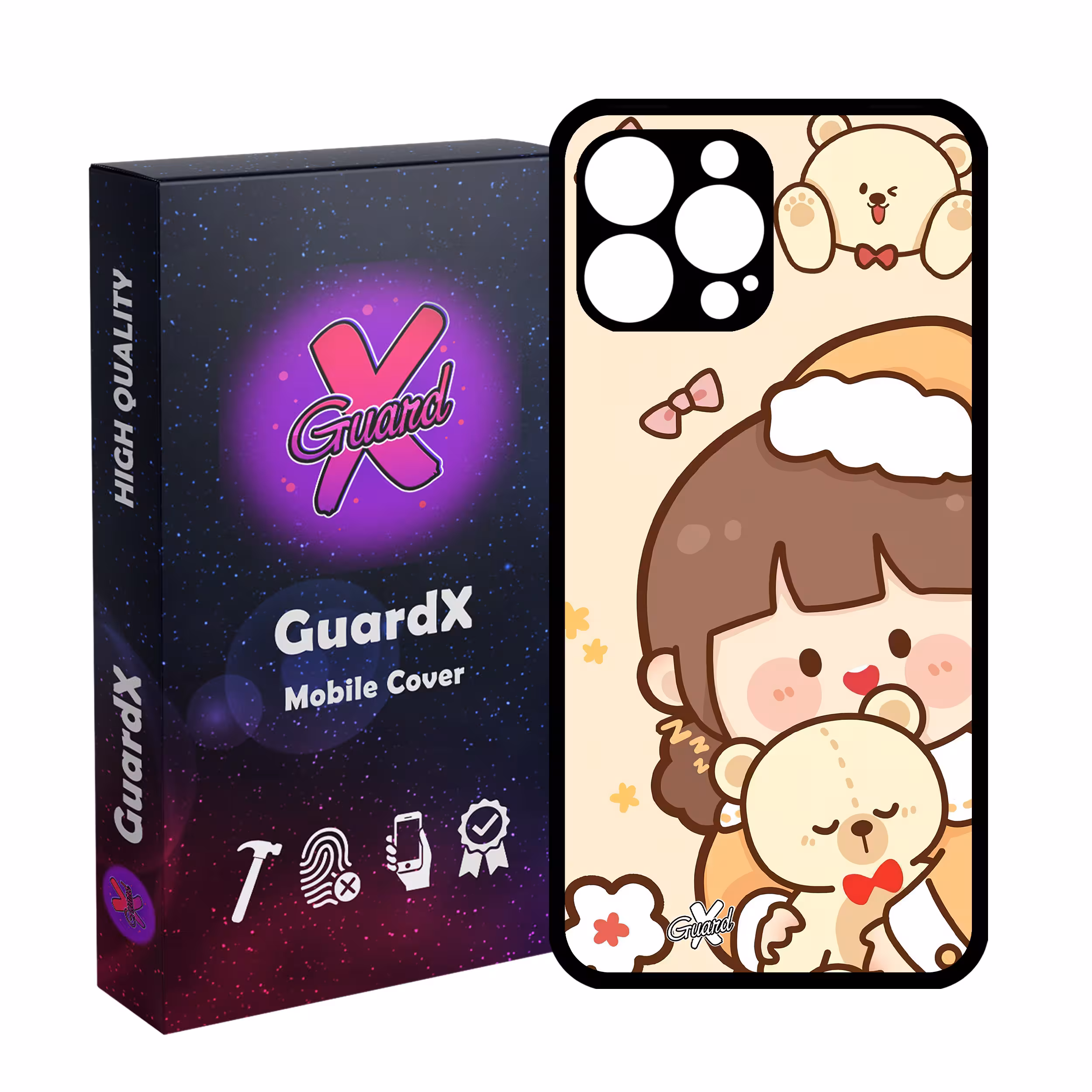 کاور گارد ایکس طرح Girl مدل Glass10524 مناسب برای گوشی موبایل اپل iPhone 13 Pro Max