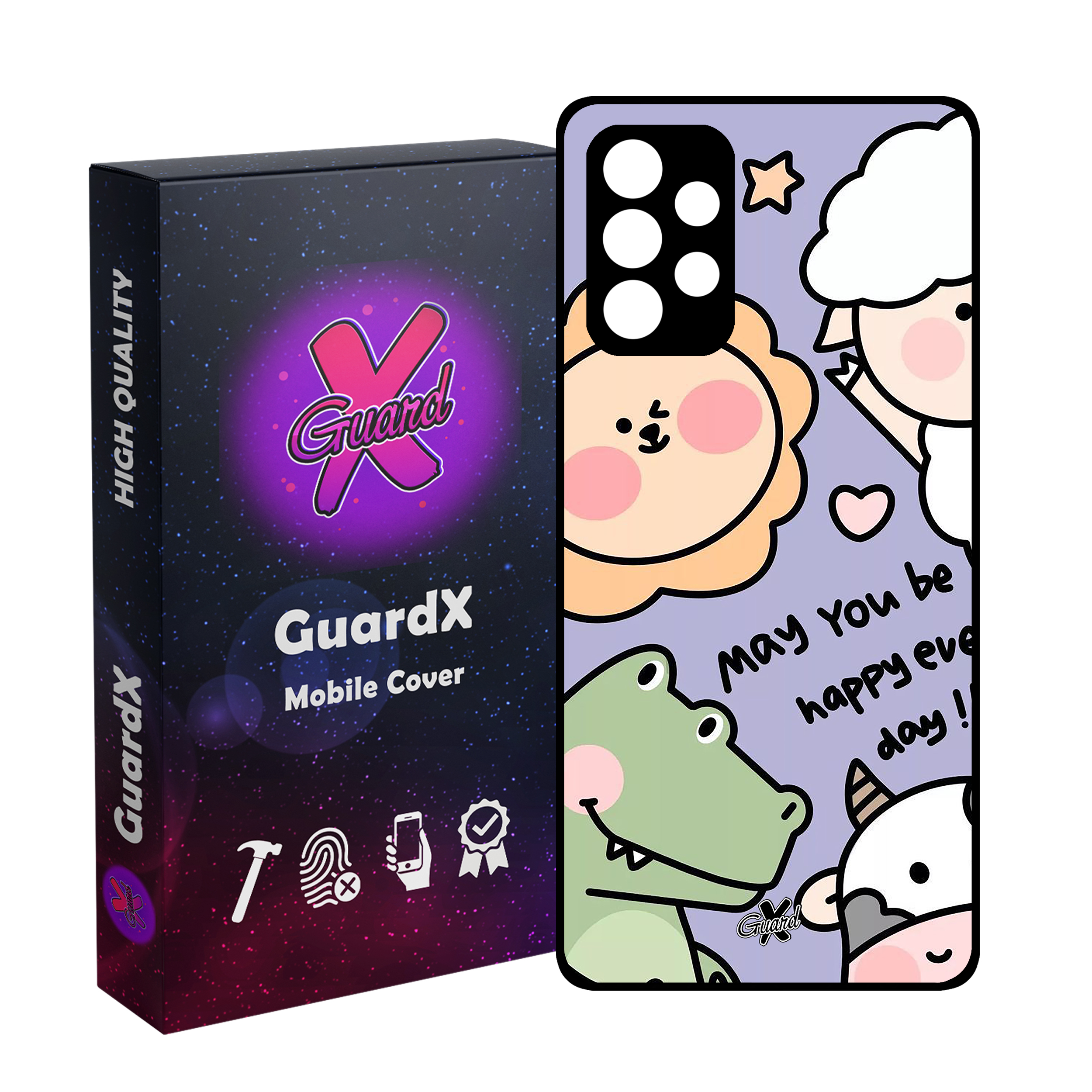 کاور گارد ایکس طرح Cute مدل Glass10567 مناسب برای گوشی موبایل سامسونگ Galaxy A13 4G