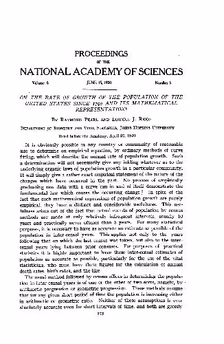 خرید و دانلود نسخه کامل کتاب On the Rate of Growth of the Population of the United States since 1790 and Its Mathematical Representation