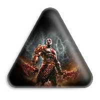 پیکسل خندالو طرح God Of War مدل مثلثی کد 4853