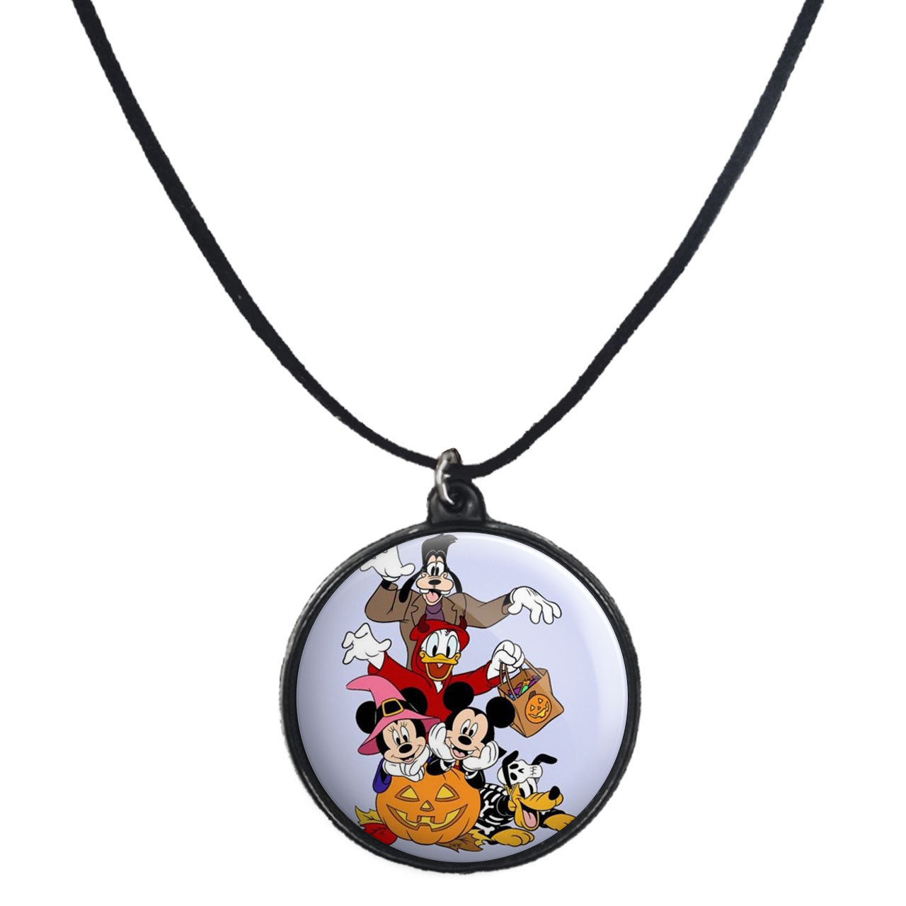 گردنبند پرمانه طرح میکی موس کد pmb.12964 مدل دو طرفه