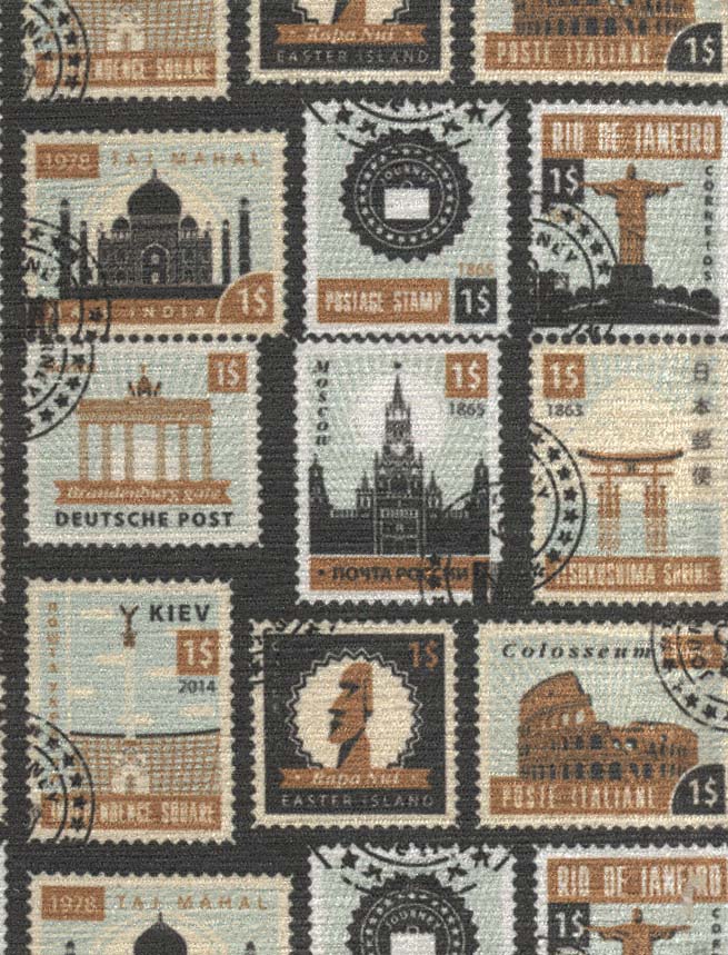 دفتر یادداشت خط دار مخملی (طرح تمبر،کد J-0100) - ناشربوک | خرید آنلاین کتاب