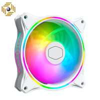 فن خنک‌کننده کولر مستر مدل MasterFan MF120 Halo WHITE EDITION