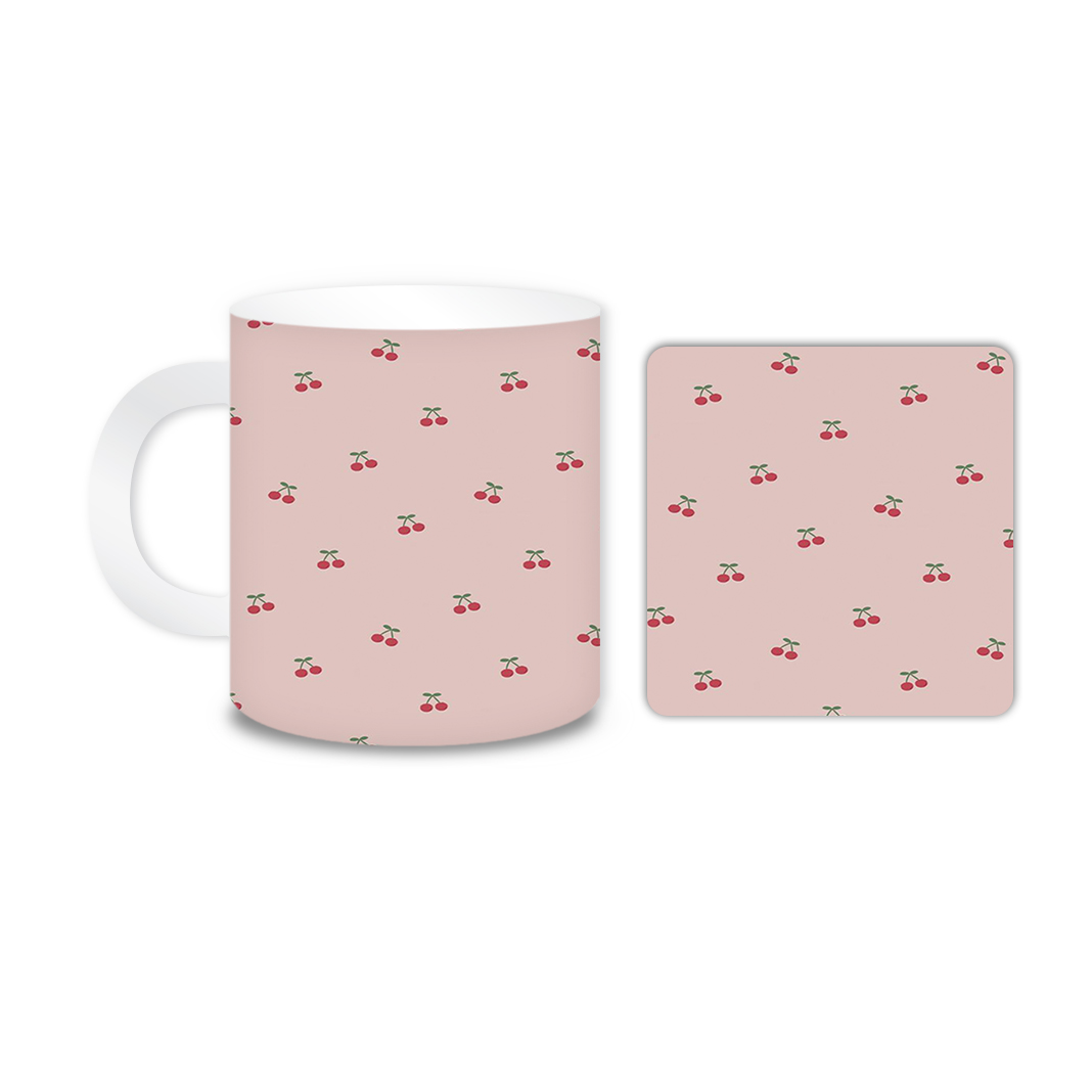  ماگ مدل گیلاس کد 1551 به همراه زیر لیوانی