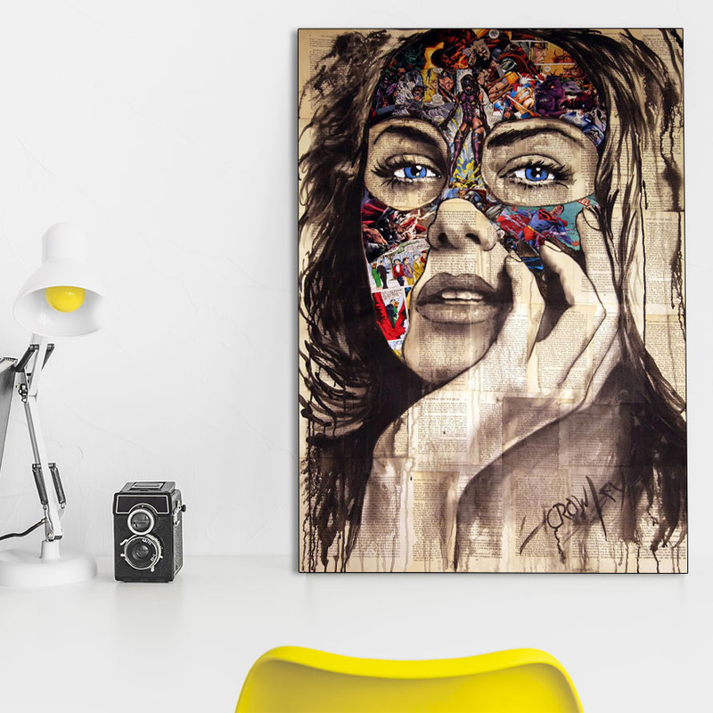 تابلو شاسی گالری استاربوی طرح پرتره مدل Art 36 | دنیای قاب