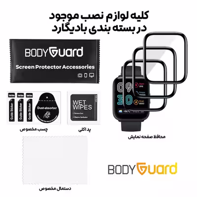 محافظ صفحه نمایش بادیگارد مدل PMMA مناسب برای ساعت هوشمند میبرو Mibro C2 بسته 3 عددی