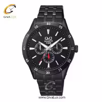 ساعت مچی اورجینال کیو اند کیو مردانه سه موتوره فول تایم مشکی | مشکی | مشکی | کد رفرنس CE02J412Y