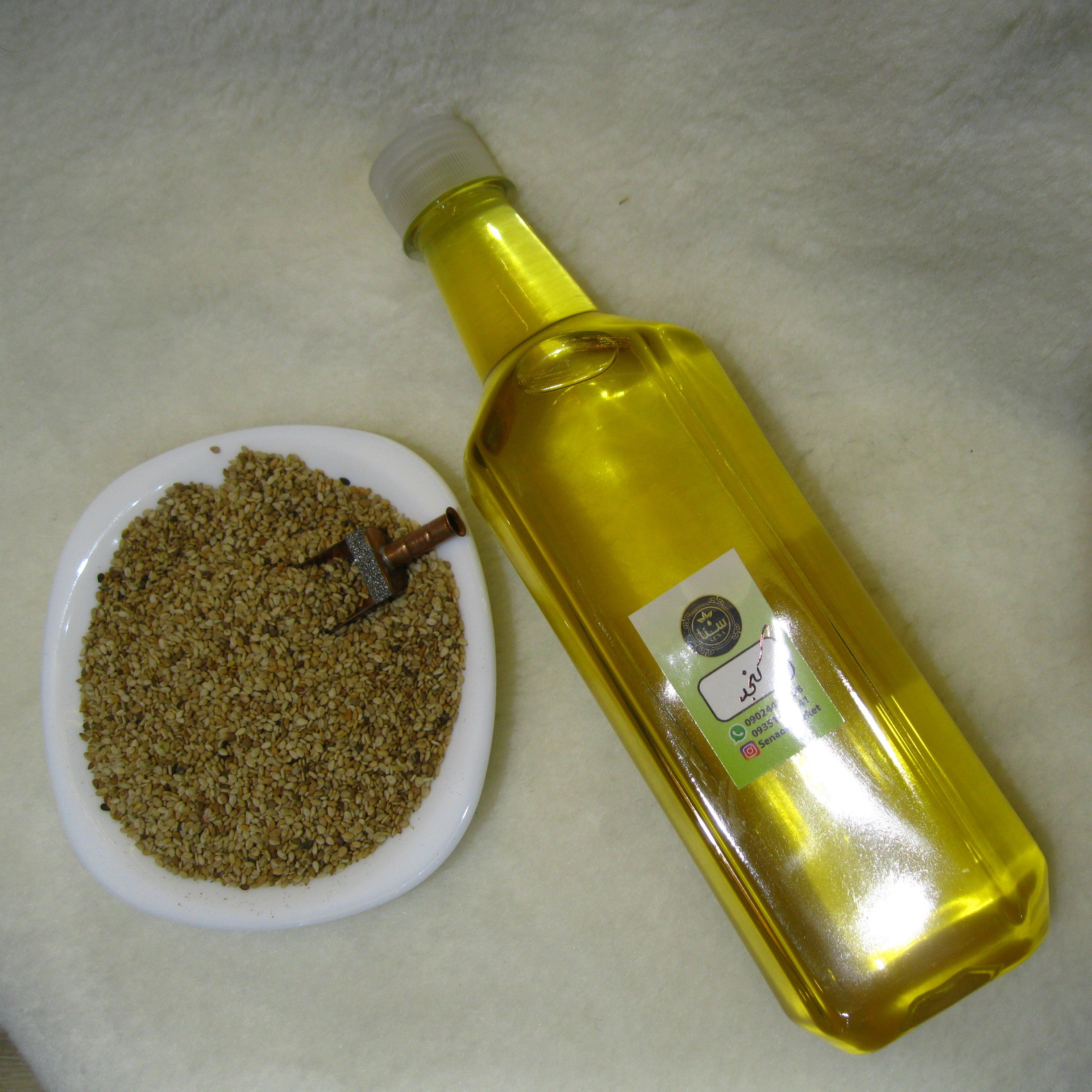 روغن کنجد خالص (نیم لیتری)