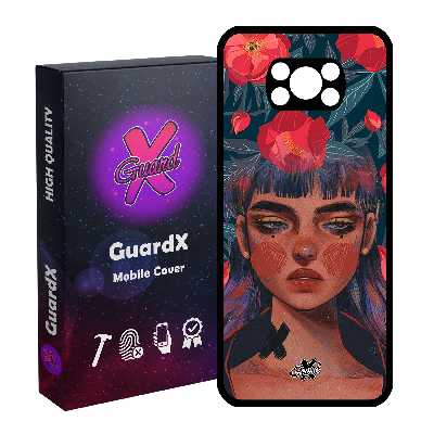 کاور گارد ایکس طرح Girl مدل Glass10334 مناسب برای گوشی موبایل شیائومی Poco X3 / Poco X3 NFC