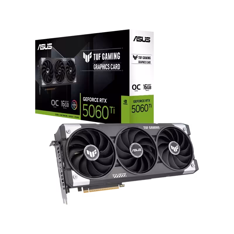ASUS TUF RTX5060TI O16G | عملکرد بی‌رقیب و دوام استثنایی