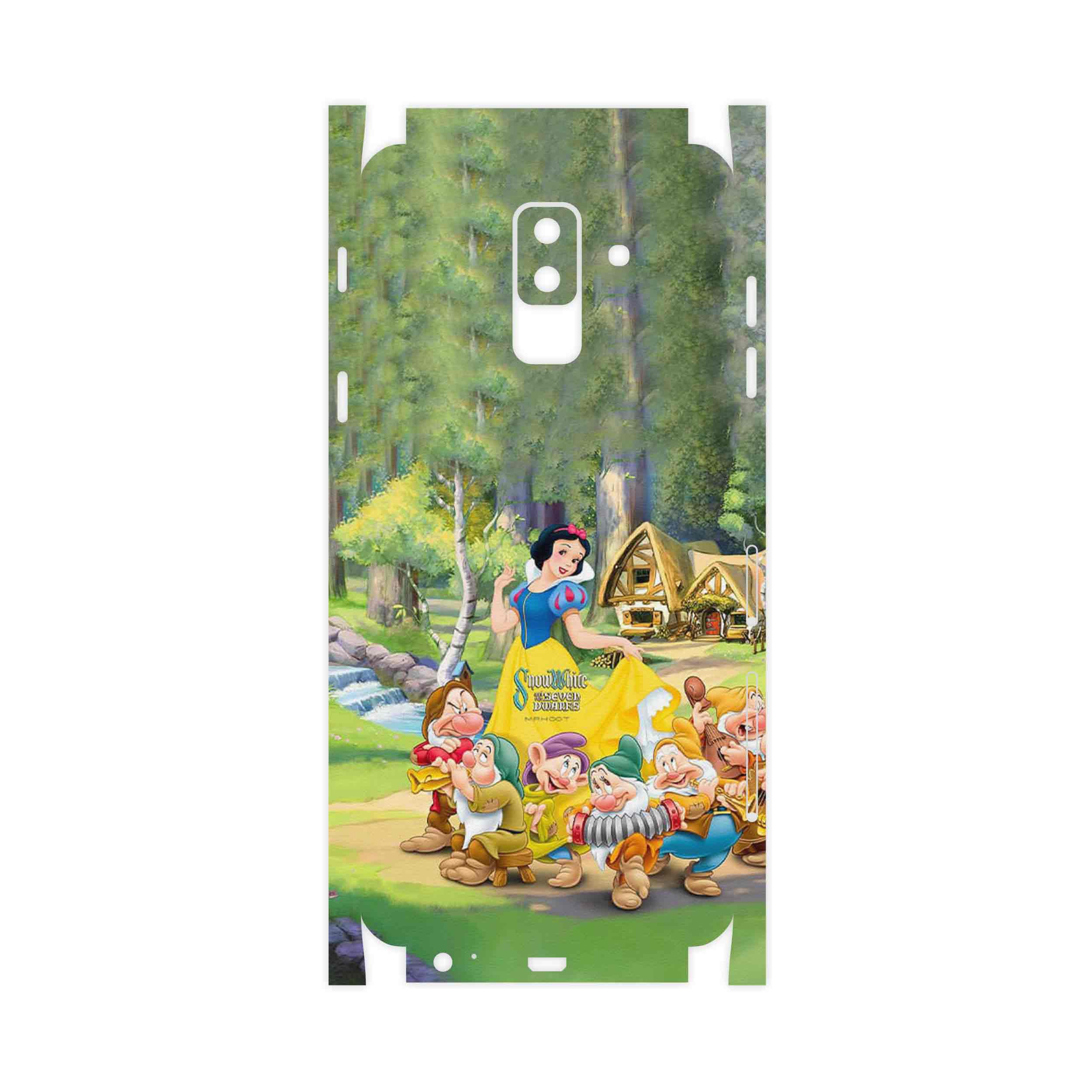 برچسب پوششی ماهوت مدل Snow White-FullSkin مناسب برای گوشی موبایل سامسونگ Galaxy A6 Plus 2018