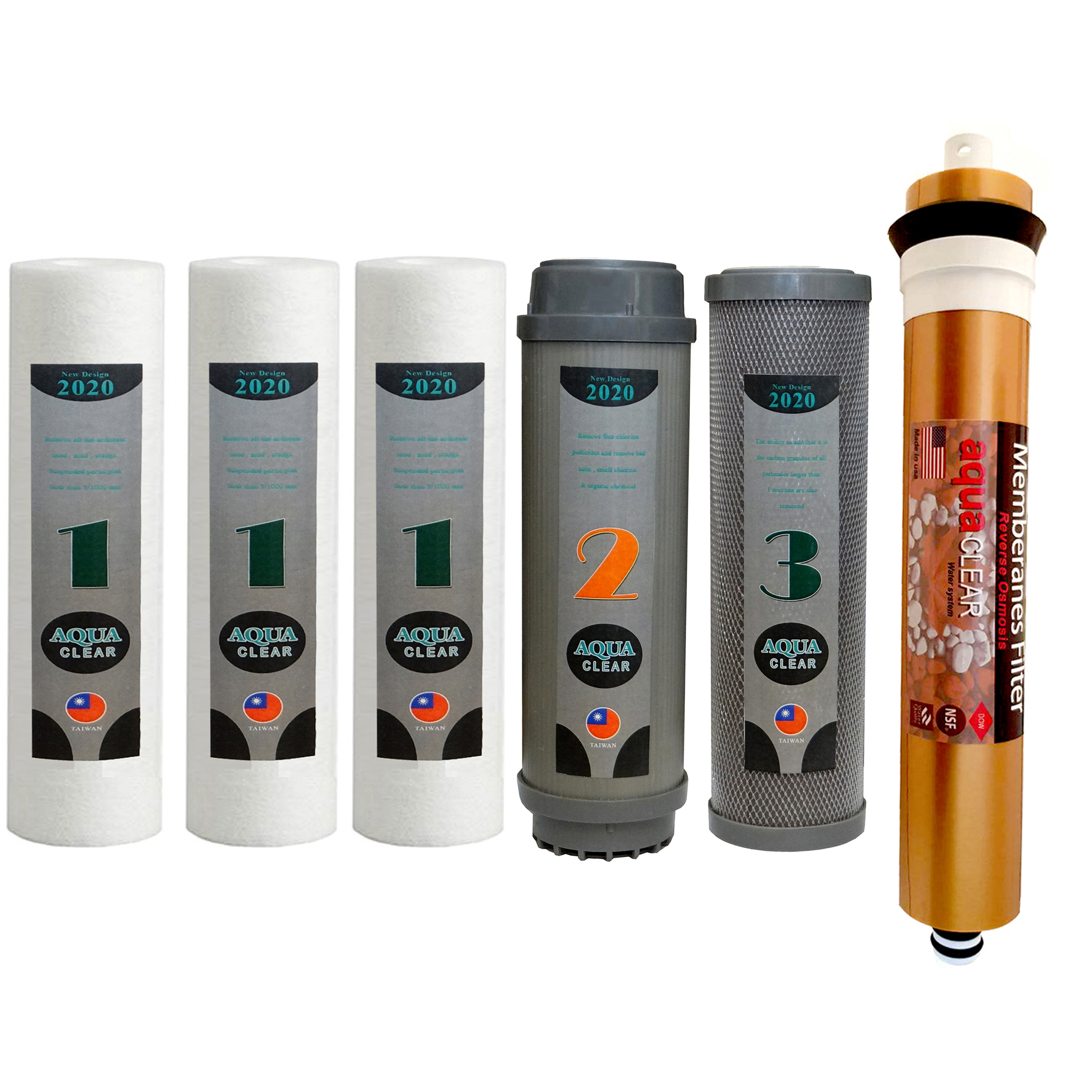  فیلتر دستگاه تصفیه کننده آب آکوآ کلیر مدل SUPERB FILTER - 6AM مجموعه 6 عددی