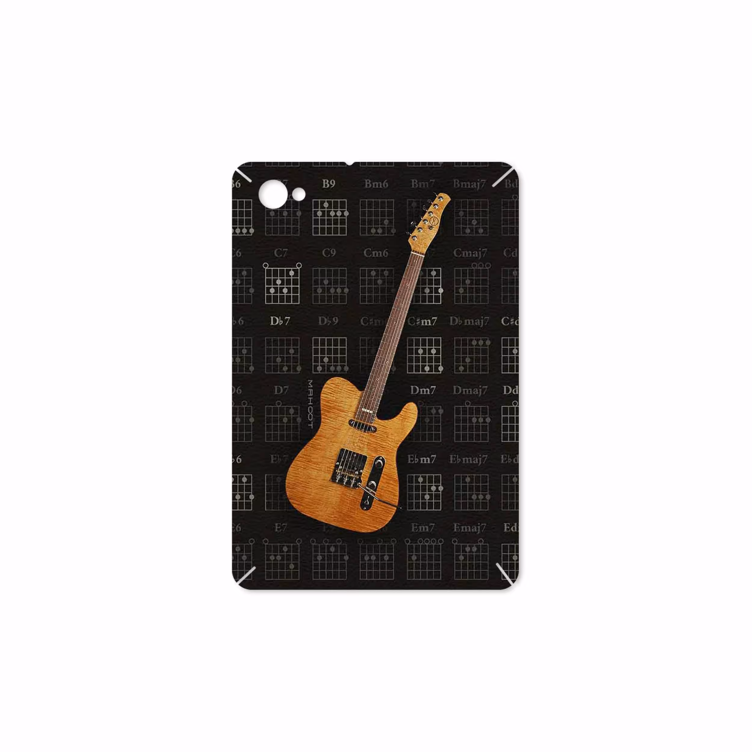 برچسب پوششی ماهوت مدل Guitar-Instrument مناسب برای تبلت سامسونگ Galaxy Tab 7.7 2011 P6800