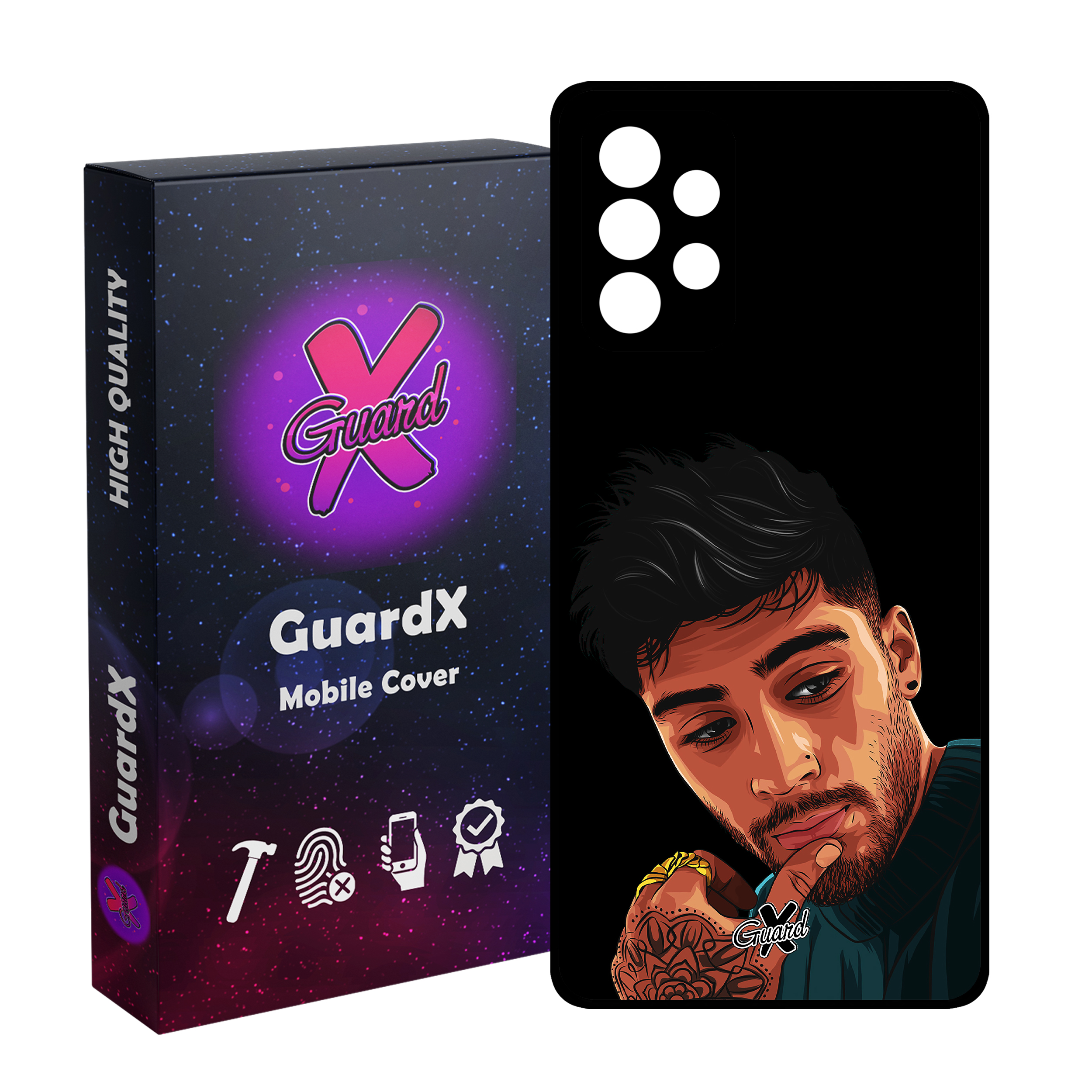 کاور گارد ایکس طرح Zayn مدل Glass10368 مناسب برای گوشی موبایل سامسونگ Galaxy A13 4G