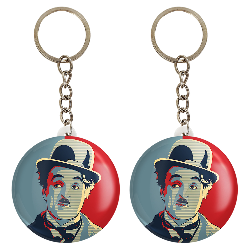 جاکلیدی خندالو مدل چارلی چاپلین کد 6217 مجموعه 2 عددی