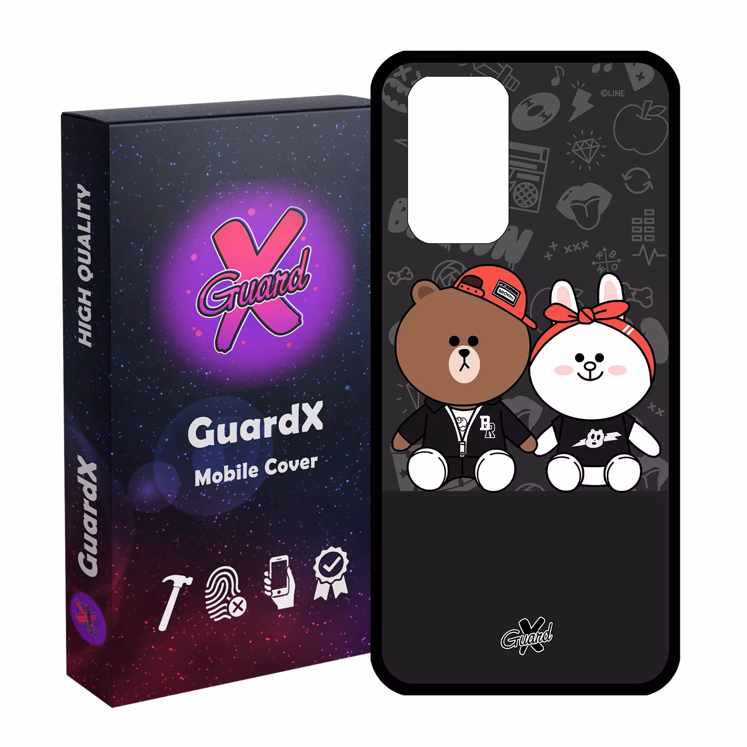 کاور گارد ایکس طرح Friends مدل Glass10127 مناسب برای گوشی موبایل شیائومی Redmi Note 10 Pro / Note 10 Pro Max