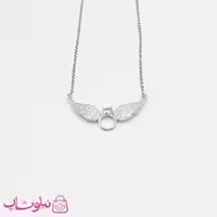 گردنبند زنانه برند سی ام CM طرح بال و نگین کد 160