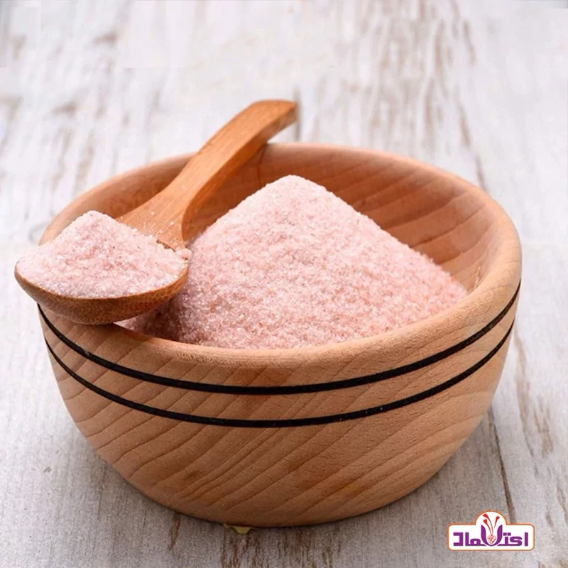 نمک صورتی سابیده 100 گرمی اعتماد درجه یک و سالم | amazonchi