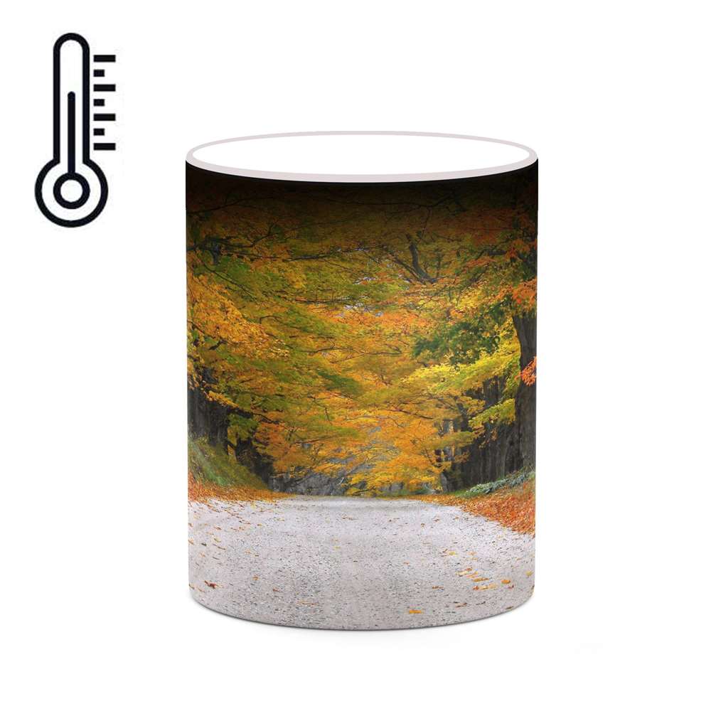 ماگ حرارتی کاکتی طرح منظره پاییزی مدل mgh18549