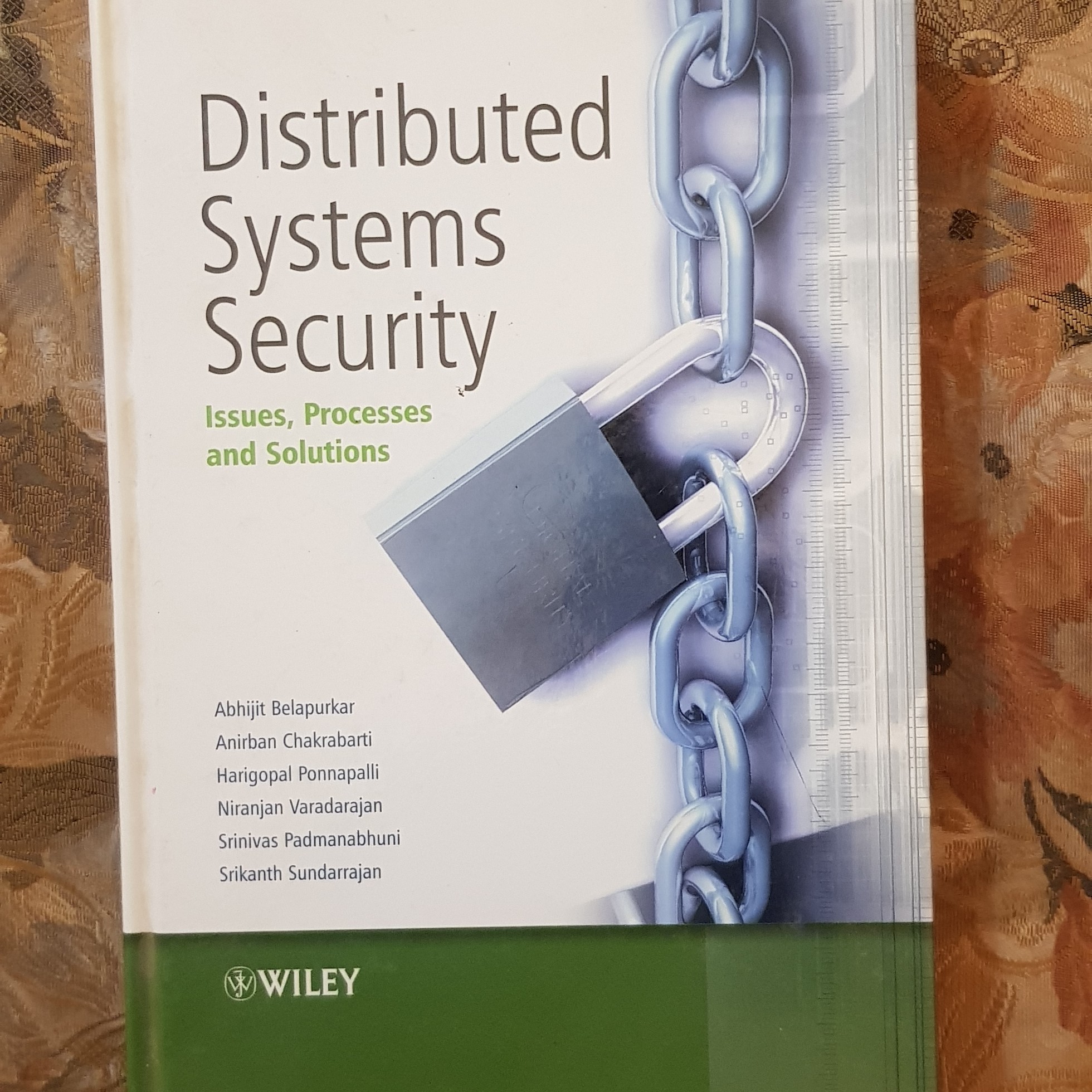 Destributed Systems Security WILEY قطع وزیری و جلد سخت سلفون چاپ افست هند