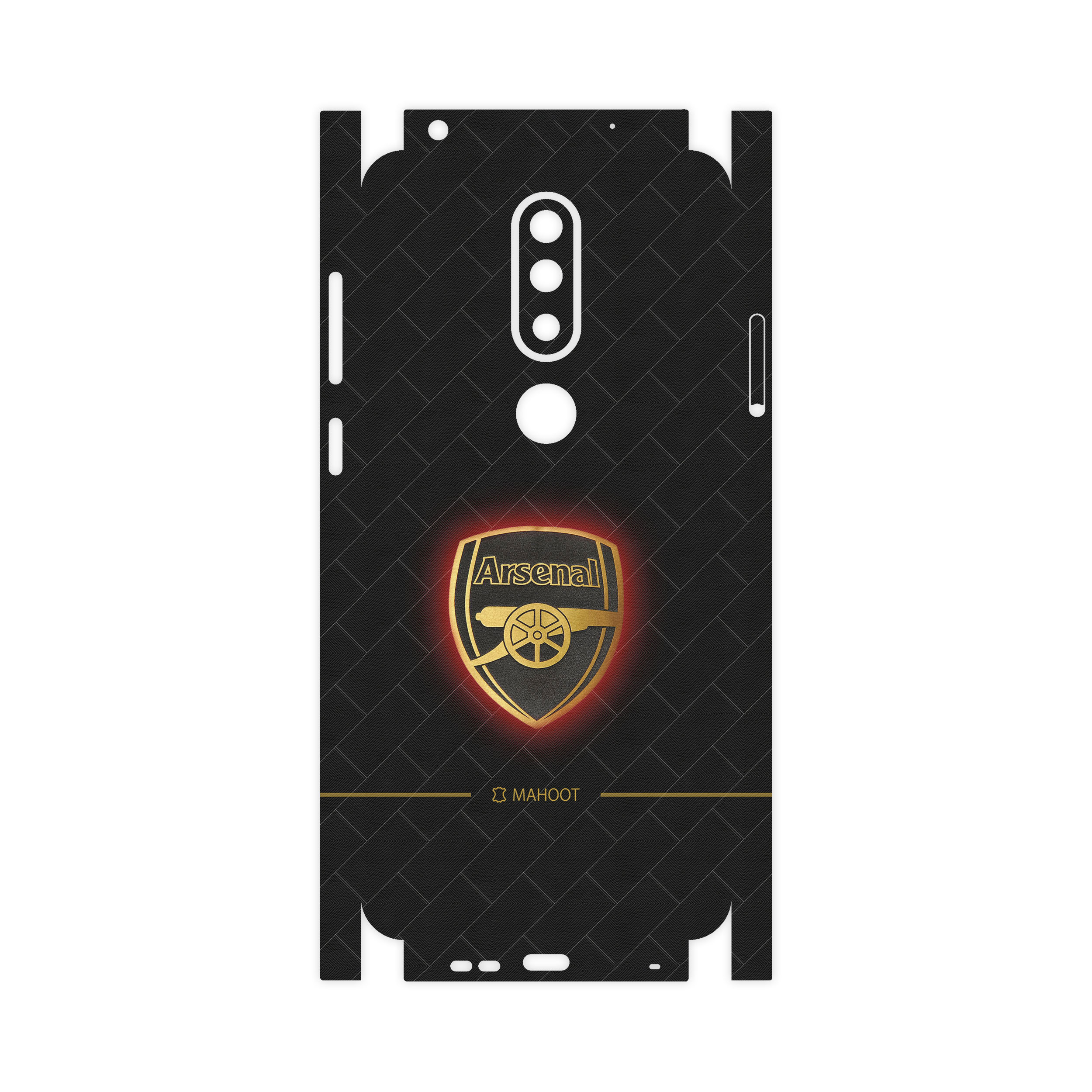 برچسب پوششی ماهوت مدل Arsenal-FC-FullSkin مناسب برای گوشی موبایل نوکیا 6.1 Plus