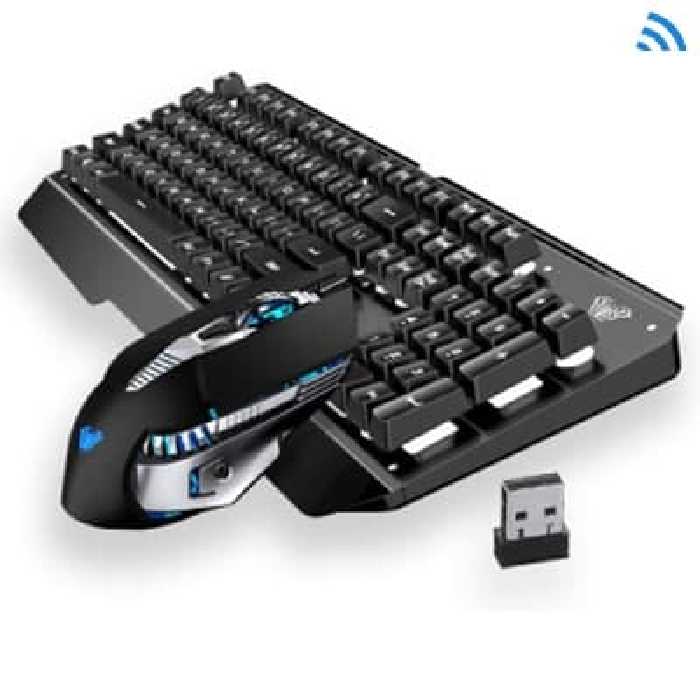 کیبوردوموس بیسیم شارژی گیمی AULA T600 - یاسین کامپیوتر