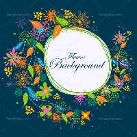 وکتور بکگراند گل رنگارنگ | گرافیک با طعم تربچه