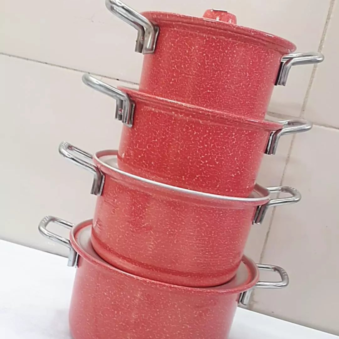 سرویس قابلمه چهارتایی روحی رنگی