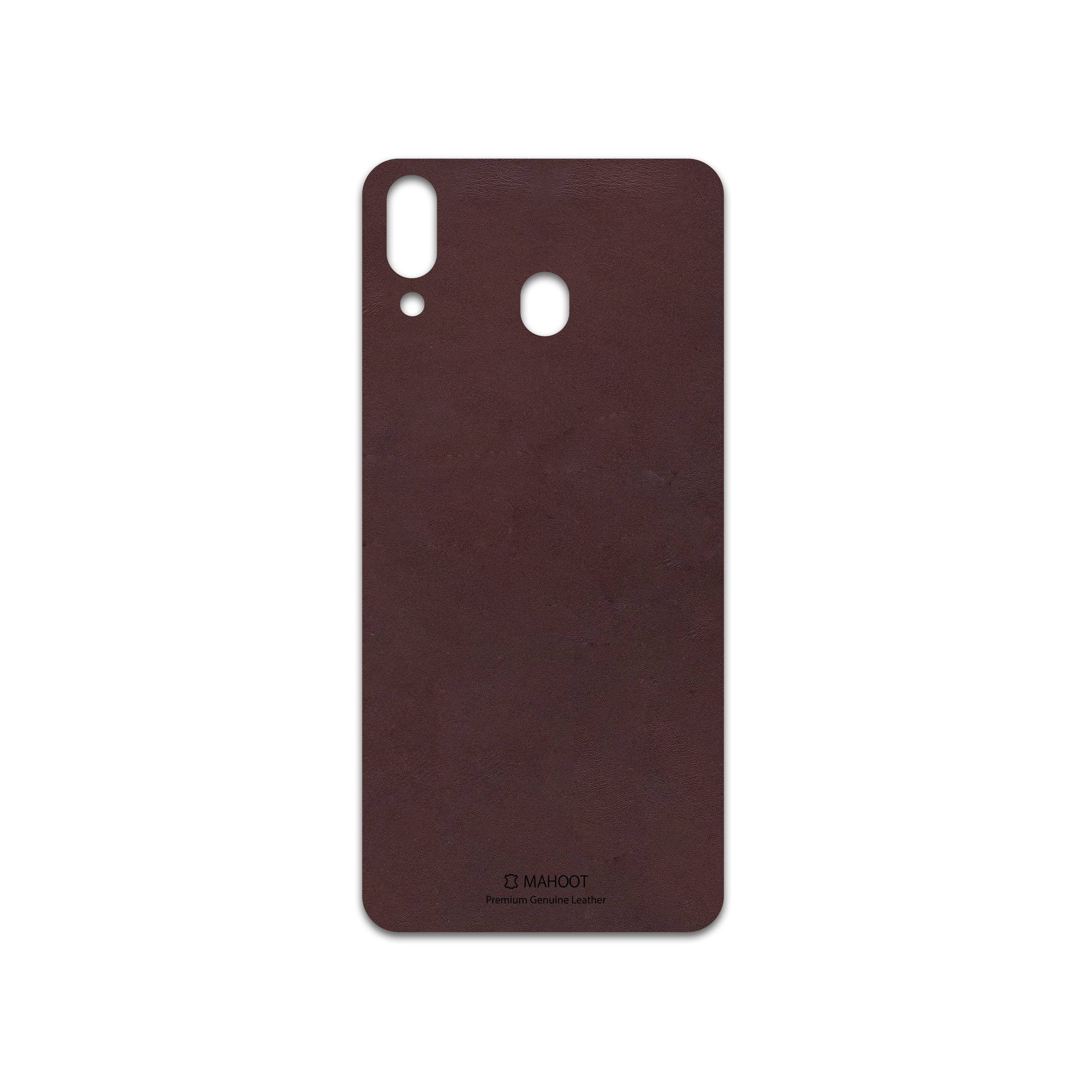 برچسب پوششی ماهوت مدل Matte-Dark-Brown-Leather مناسب برای گوشی موبایل سامسونگ Galaxy M20