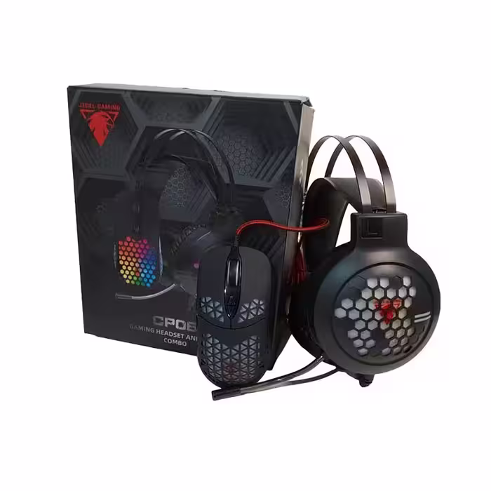 ست هدفون و ماوس گیمینگ Jedel مدل CP06