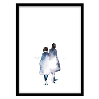 قیمت و خرید ‌‌‌‌تابلو دکوراتیو مدل نقاشی آبرنگ مدرن کد 2249